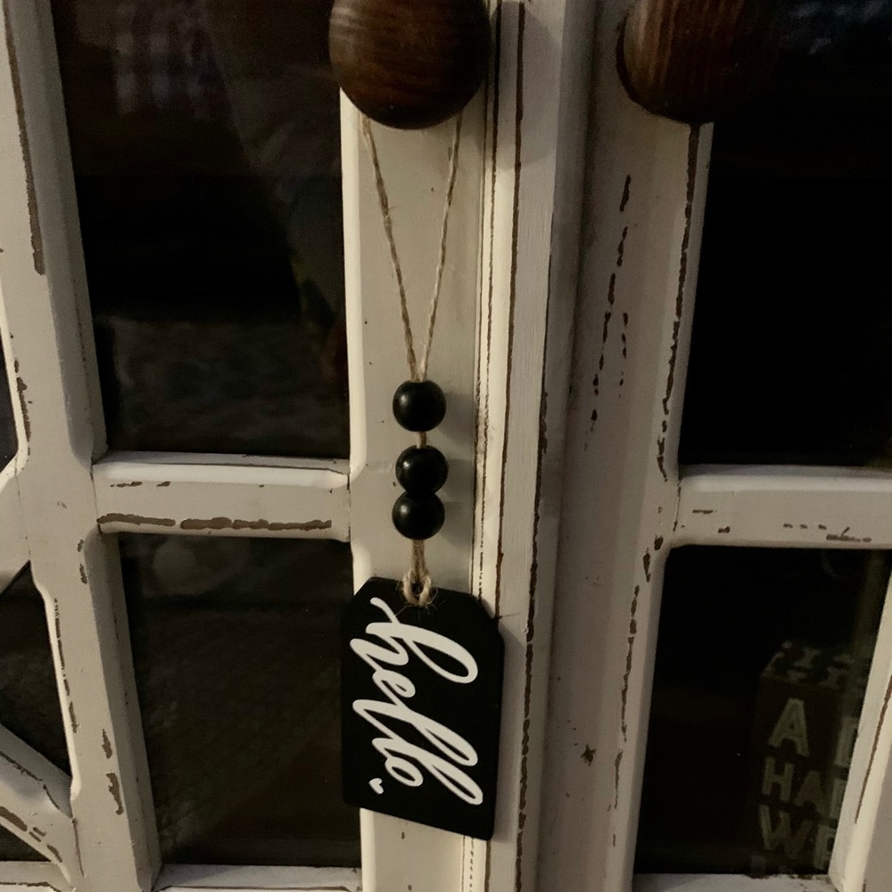 FARMHOUSE wooden chalk painted decorative tags